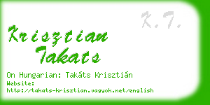 krisztian takats business card