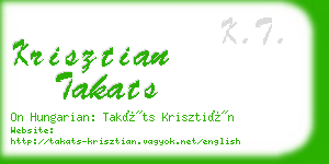 krisztian takats business card